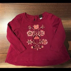 Toddler girls Tea collection top